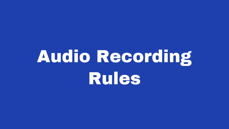 Home Security Camera Laws in Oklahoma (2026): Rules Every Resident Should Know 2 Audio Recording Rules
