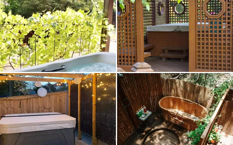 18 Creative Ways to Add Privacy to Your Backyard Hot Tub Retreat