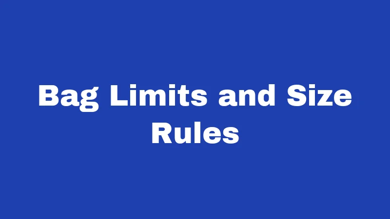 Bag Limits and Size Rules