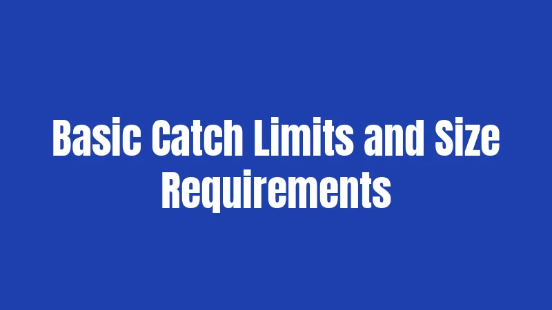 Basic Catch Limits and Size Requirements