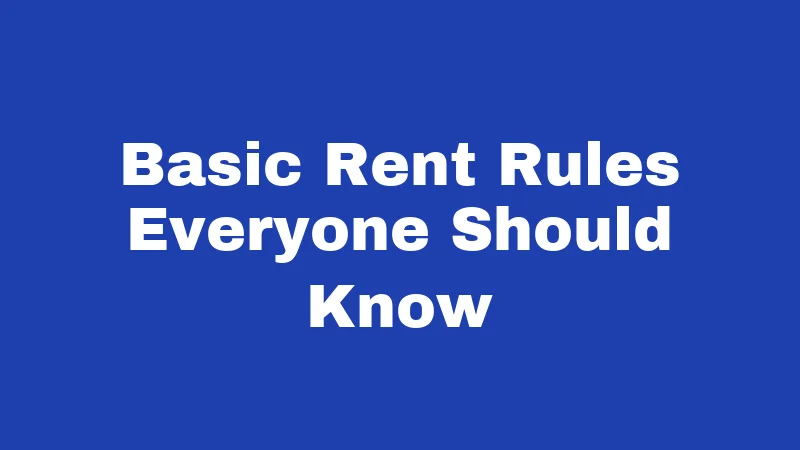 Rent Laws in Nebraska (2026): The Cornhusker Renter's Playbook 1 Basic Rent Rules Everyone Should Know