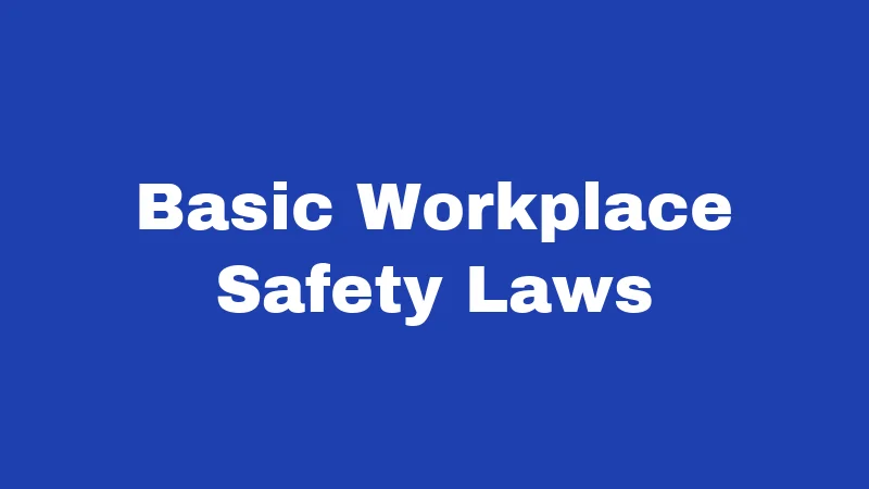 OSHA Laws in New Mexico (2026): The Rules Behind Every Job Site 1 Basic Workplace Safety Laws