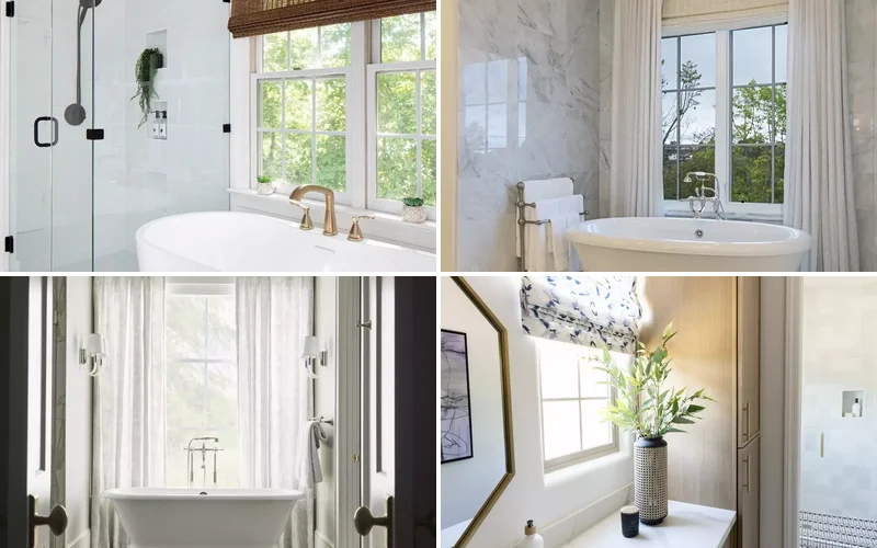20 Stunning Bathroom Window Treatment Ideas That'll Transform Your Space 1 bathroom curtain ideas featured