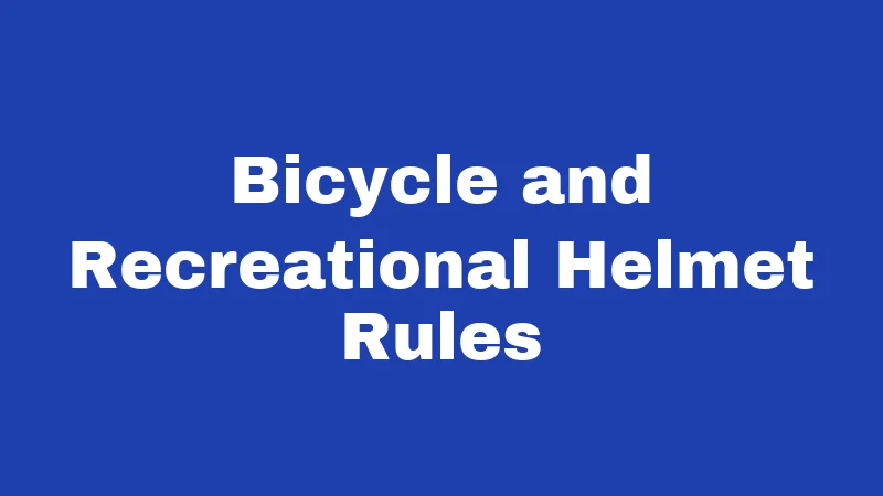 Helmet Laws in New Mexico (2026): Who Must Wear One and Why 2 Bicycle and Recreational Helmet Rules