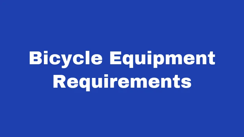 Bicycle Laws in Oregon (2026): Rules Every Rider Must Know 2 Bicycle Equipment Requirements