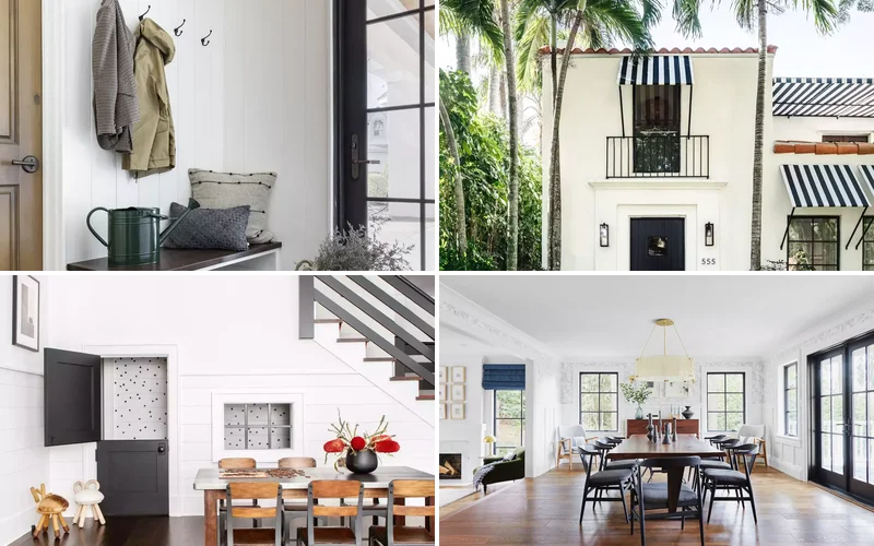 35 Stunning Black Door and White Trim Combinations That Create Perfect High-Contrast Drama