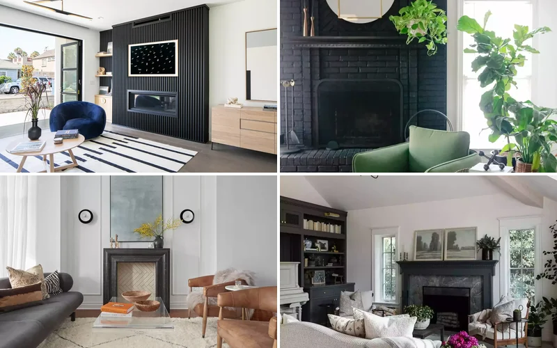 35 Bold Black Fireplace Designs That Transform Any Room Into a Stunning Showcase 1 black fireplace ideas featured