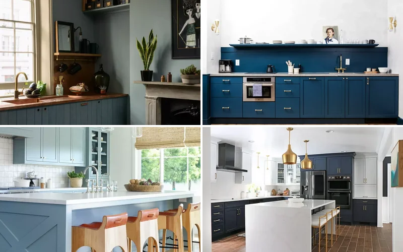 32 Stunning Blue Kitchen Design Ideas That Will Transform Your Space blue kitchen ideas featured