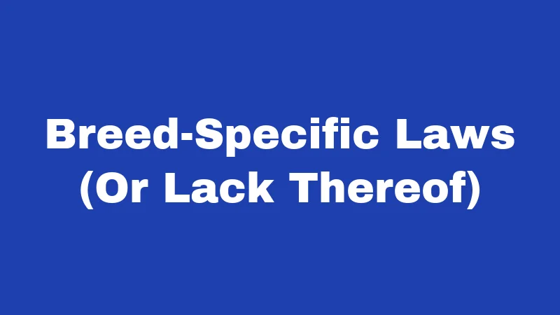 Dog Laws in Nevada (2026): Rules Every Owner Must Know 6 Breed-Specific Laws (Or Lack Thereof)