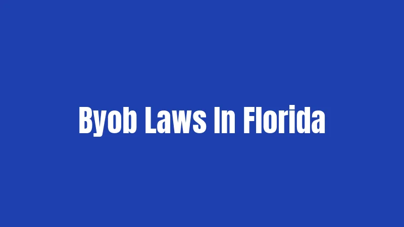 Byob Laws In Florida