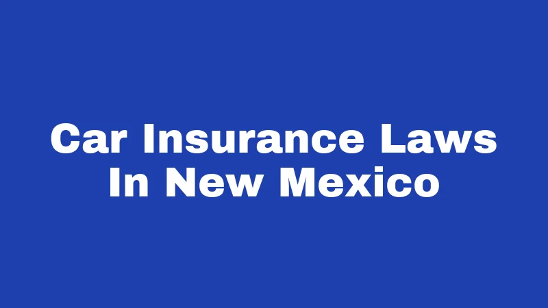Car Insurance Laws in New Mexico (2026): Rules Every Driver Must Know 23 Car Insurance Laws In New Mexico