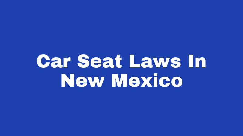 Car Seat Laws In New Mexico