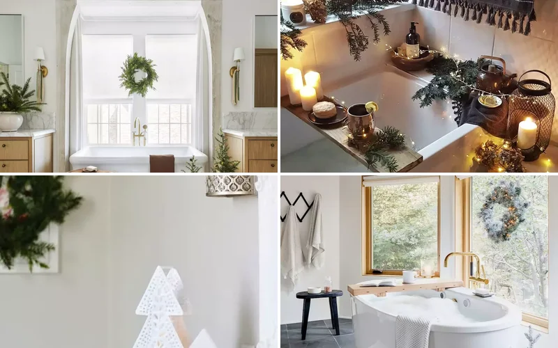 32 Christmas Bathroom Ideas That Create a Holiday Wonderland