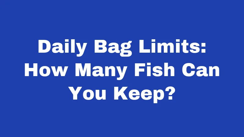 Fishing Laws in Utah (2026): Rules Every Angler Must Know 3 Daily Bag Limits: How Many Fish Can You Keep?