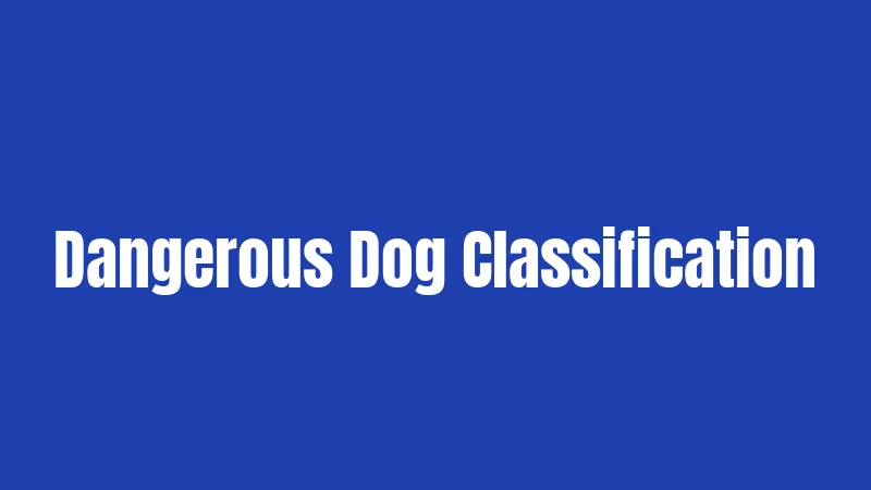 Dangerous Dog Classification