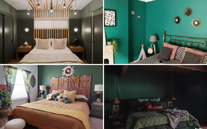33 Stunning Dark Green Bedroom Ideas That Will Transform Your Space 1 dark green bedroom ideas featured