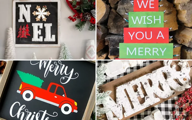 31 DIY Christmas Sign Ideas That Look Professionally Made