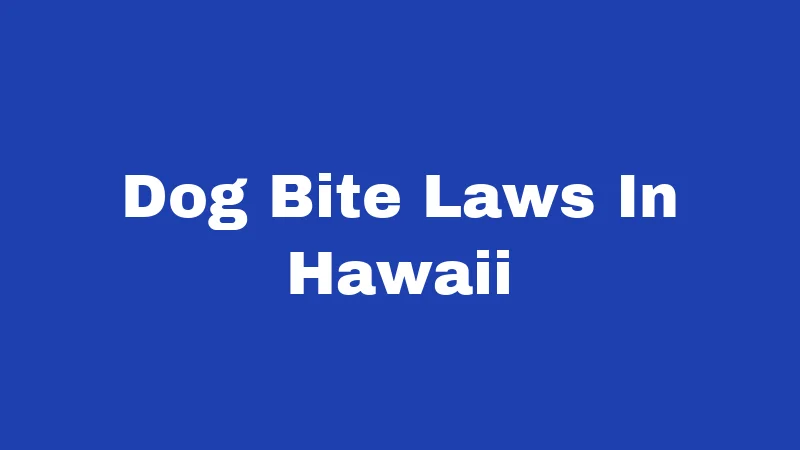 Dog Bite Laws In Hawaii