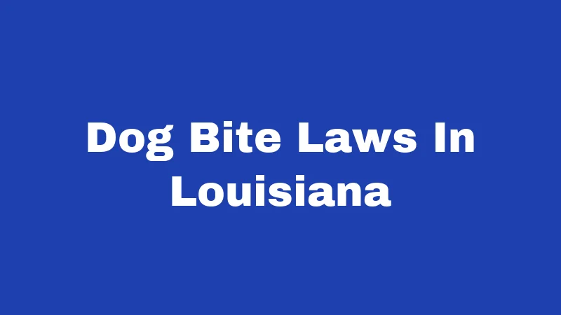 Dog Bite Laws in Louisiana (2026): Your Rights After an Attack 415 Dog Bite Laws In Louisiana