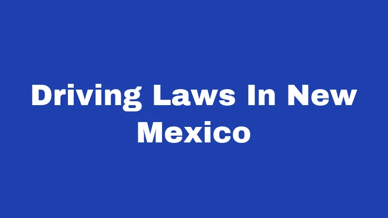 Driving Laws in New Mexico (2026): Rules Every Driver Must Know 13 Driving Laws In New Mexico