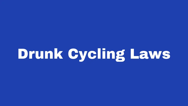 Bicycle Laws in Oregon (2026): Rules Every Rider Must Know 3 Drunk Cycling Laws