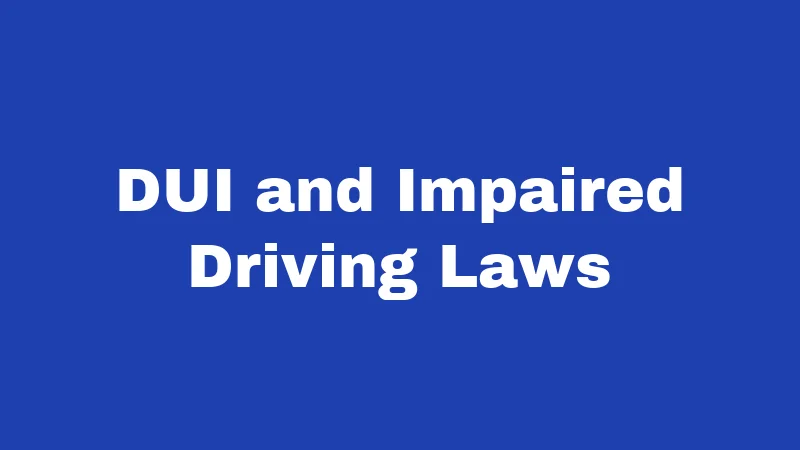 Driving Laws in Oregon (2026): Rules Every Driver Must Know 2 DUI and Impaired Driving Laws