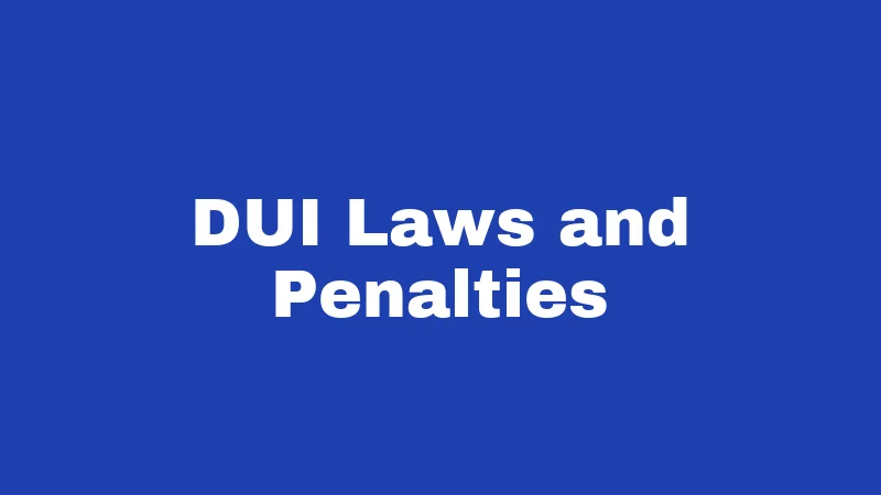 Alcohol Laws in Kentucky (2026): Rules Every Resident Should Know 3 DUI Laws and Penalties