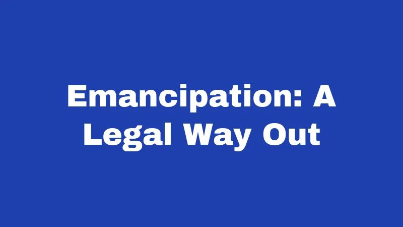 Runaway Laws in Nevada (2026): Rules Parents and Teens Must Know 3 Emancipation: A Legal Way Out