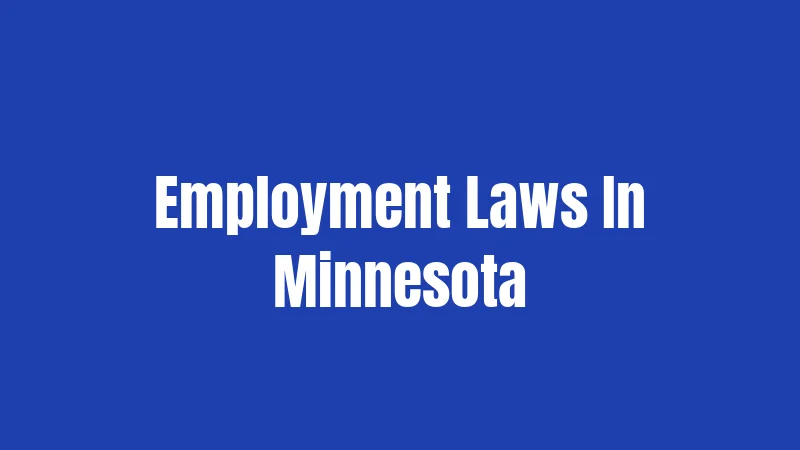 Employment Laws In Minnesota