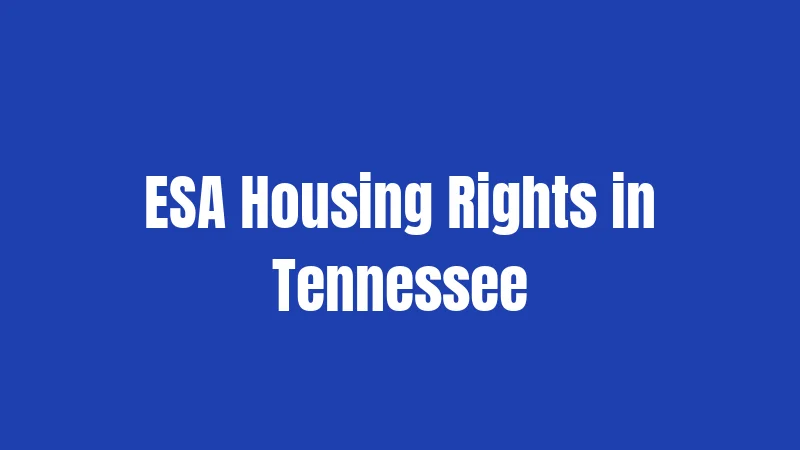 ESA Laws in Tennessee (2026): Your Rights Without the Guesswork 2 ESA Housing Rights in Tennessee