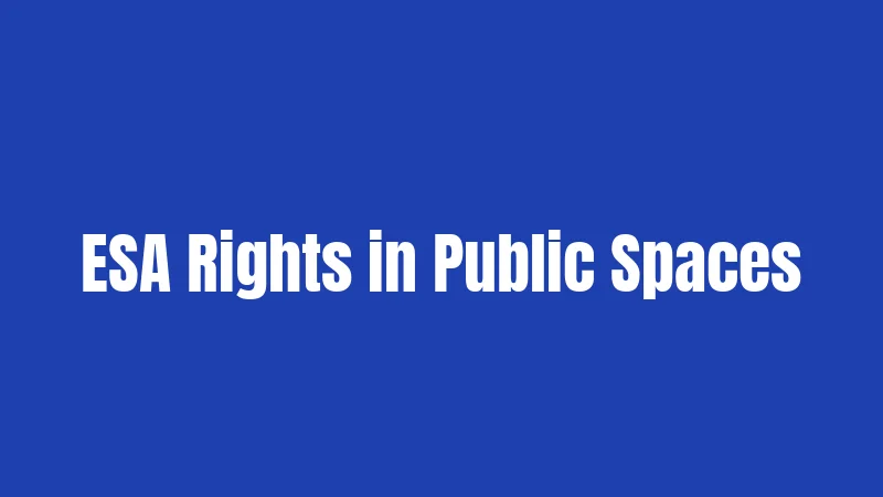 ESA Laws in Tennessee (2026): Your Rights Without the Guesswork 3 ESA Rights in Public Spaces