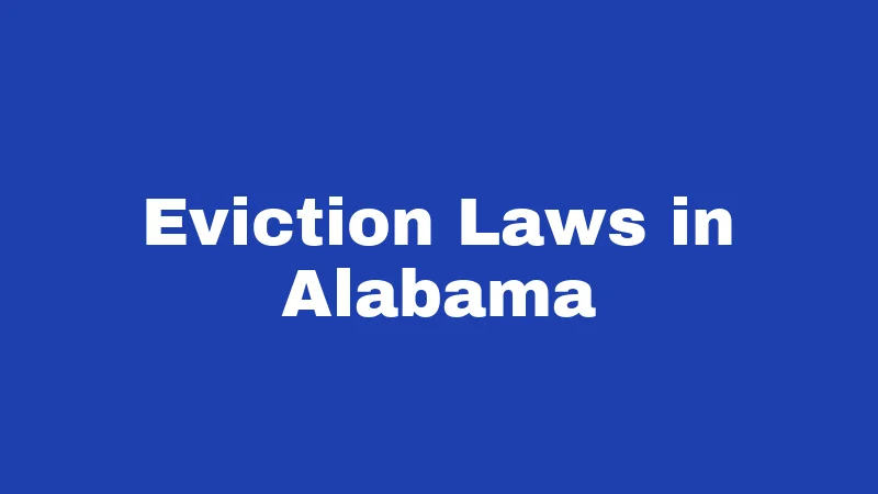 Eviction Laws in Alabama
