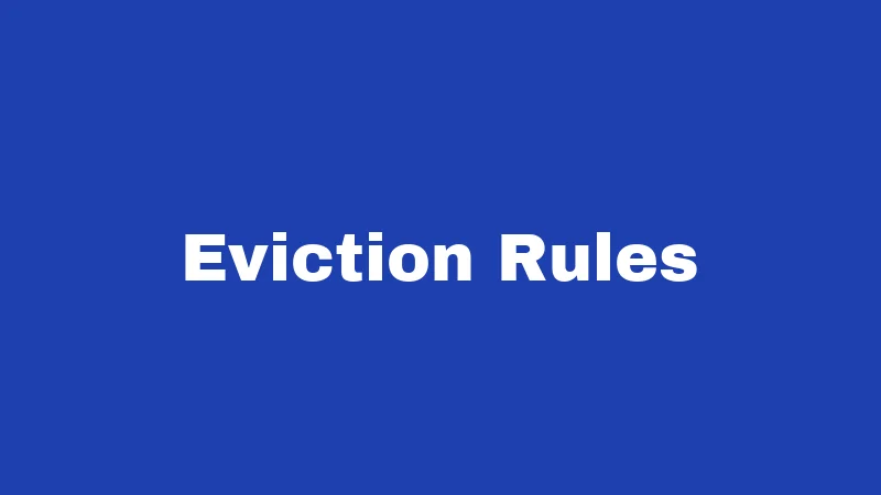 Eviction Rules