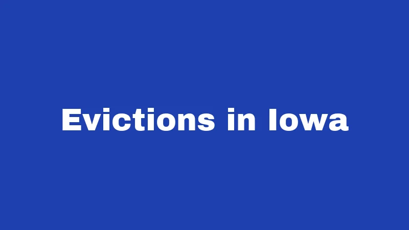 Evictions in Iowa