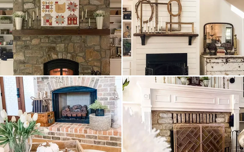 farmhouse fireplace ideas featured