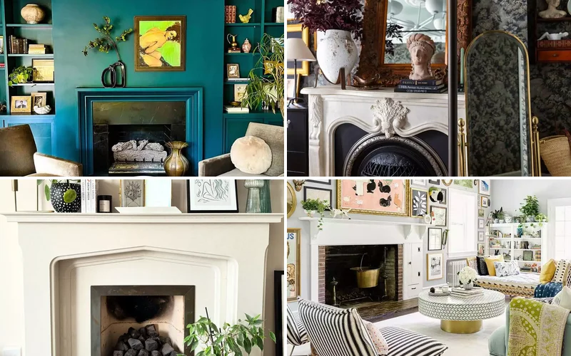 44 Beautiful Fireplace Mantel Styling Ideas