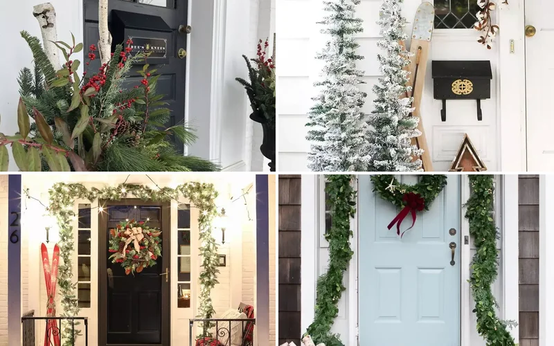 68 Christmas Front Porch Ideas That Make Your Home the Envy
