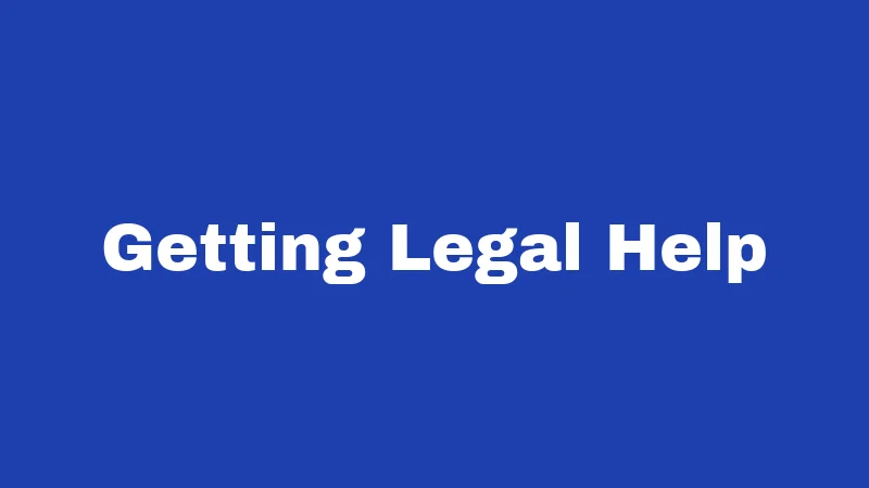 Getting Legal Help