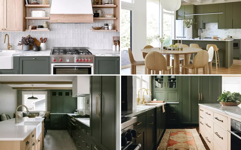 37 Stunning Green Kitchen Cabinet Ideas That Will Transform Your Space green kitchen cabinet ideas featured