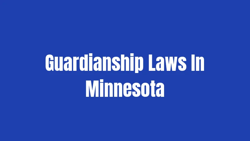 Guardianship Laws In Minnesota
