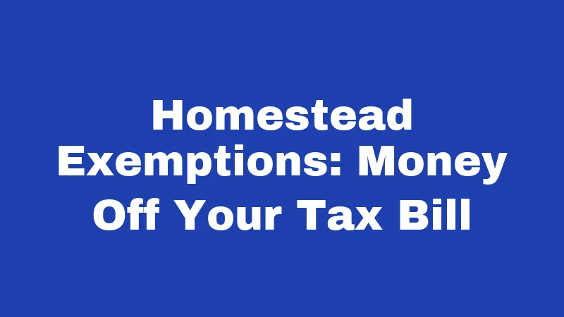 Property Tax Laws in West Virginia (2026): The Homeowner's Plain-English Guide 2 Homestead Exemptions: Money Off Your Tax Bill