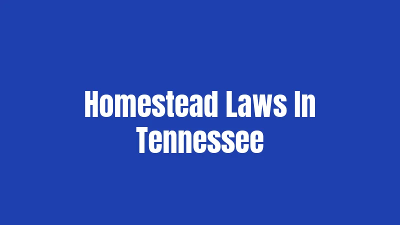 Homestead Laws In Tennessee