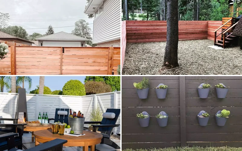 17 Stylish Horizontal Fence Designs That Will Transform Your Outdoor Privacy horizontal fence ideas featured