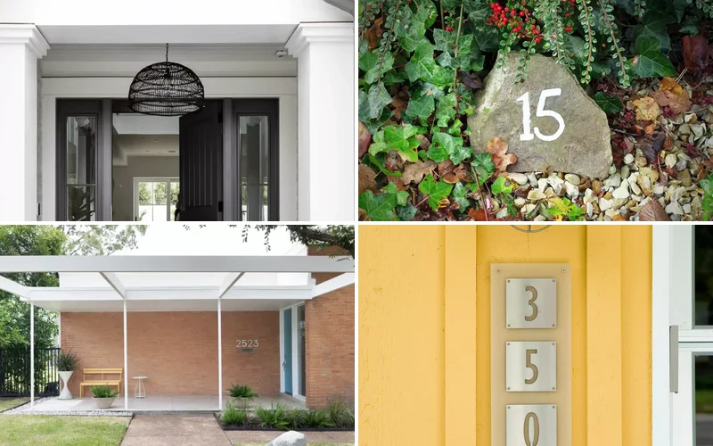 40 Creative House Number Ideas That Will Transform Your Home's Curb Appeal 40 Creative House Number Ideas That Will Transform Your Home’s Curb Appeal