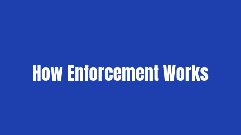 How Enforcement Works