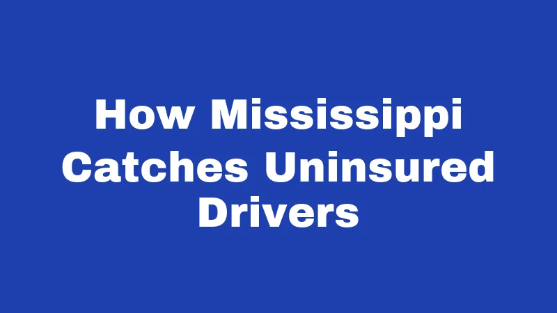 Car Insurance Laws in Mississippi (2026): Drive Legal or Pay the Price 4 How Mississippi Catches Uninsured Drivers