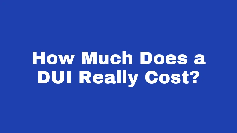 DUI Laws in Mississippi (2026): Your License and Freedom at Stake 6 How Much Does a DUI Really Cost?