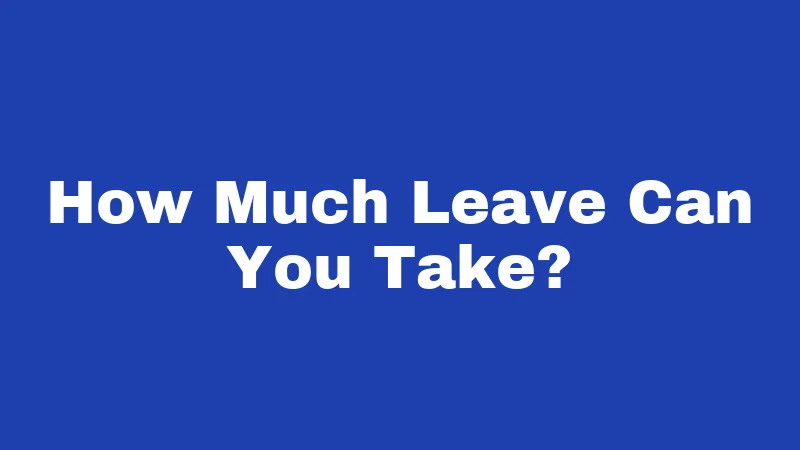 FMLA Laws in Oklahoma (2026): Your Job Is Protected 2 How Much Leave Can You Take?