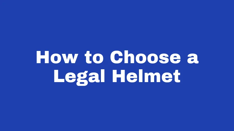 Helmet Laws in Kentucky (2026): Riders, Read This First 5 How to Choose a Legal Helmet