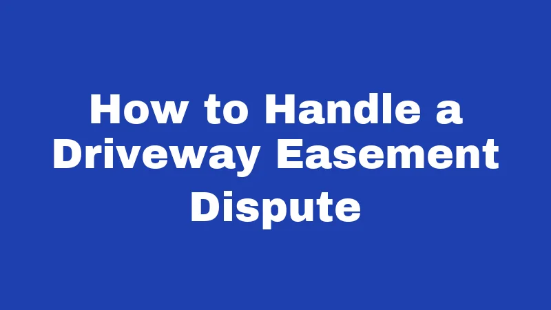 Driveway Easement Laws in West Virginia (2026): Who Really Owns That Gravel Path? 4 How to Handle a Driveway Easement Dispute